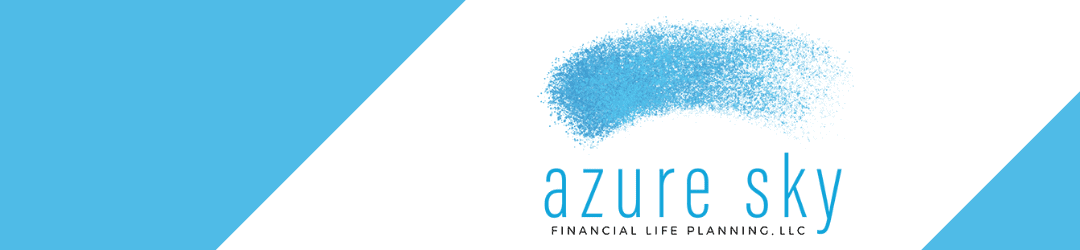 A minimalist and serene banner featuring a soft blue watercolor splotch and the words 