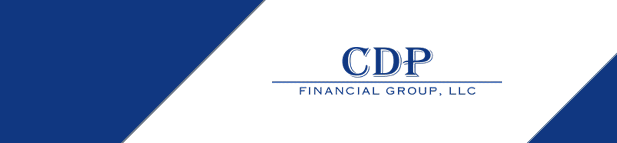 Blue and white banner with the text 