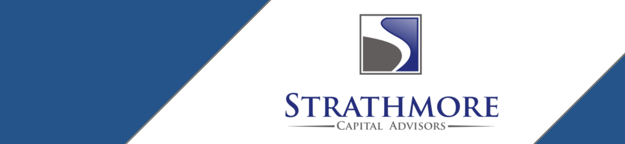 Strathmore Capital Advisors logo with a stylized blue and gray 