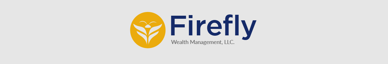 Firefly Wealth Management, LLC logo with a yellow circle containing a stylized figure and two leaf shapes, next to the word “Firefly” in large blue text and “Wealth Management, LLC.” in smaller gray text.